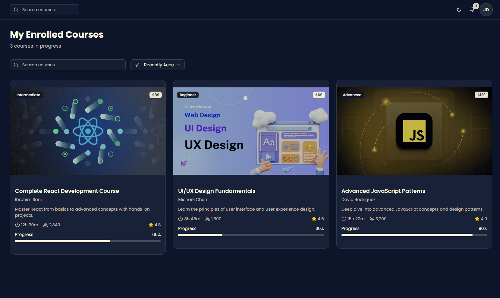 Tath Interactive LMS screenshot 2